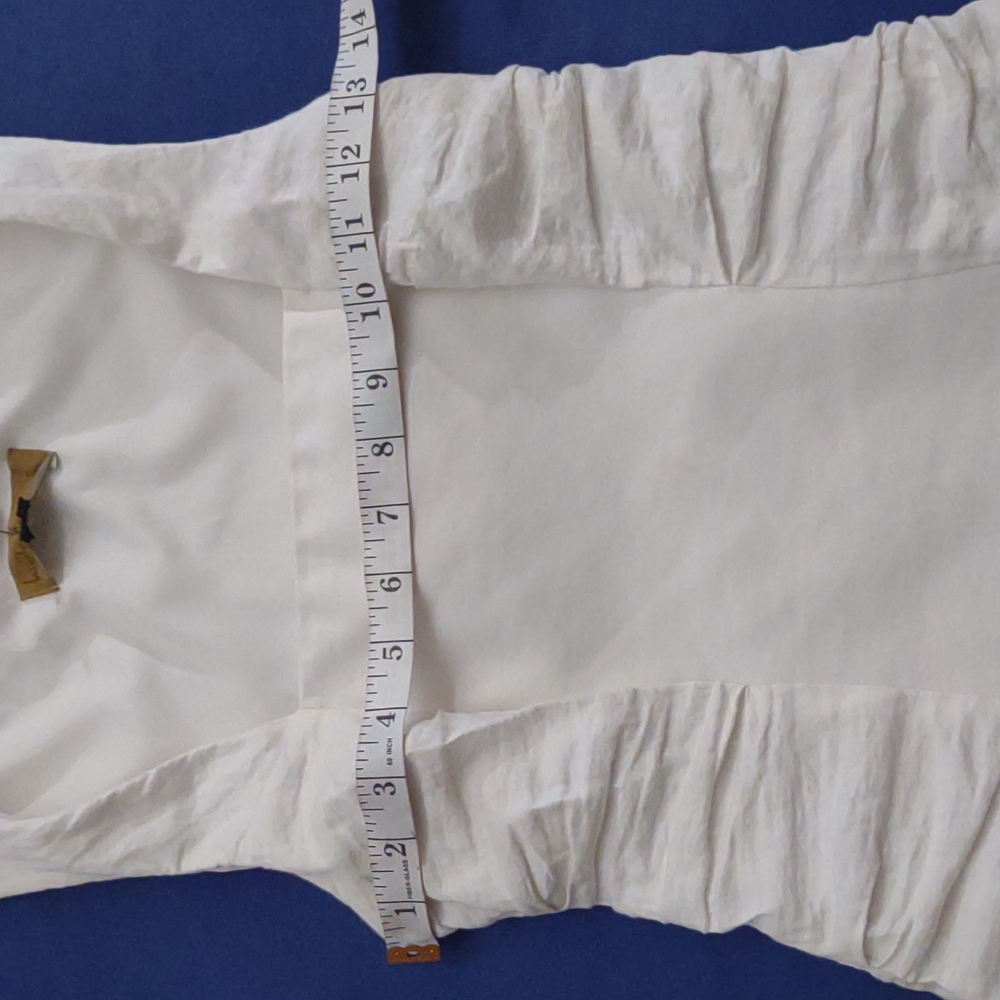 COPY - BNWT Nicole Miller Creamy white rouched dress size 6 @denisecast - Picture 10 of 16